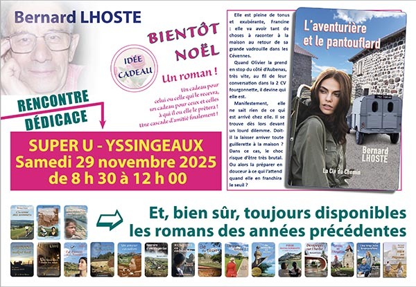 Dédicace de Bernard Lhoste à Super U Yssingeaux